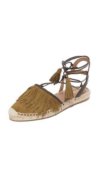 Best reputation Women's Aquazzura Pocahontas Espadrille Flats DMH31851